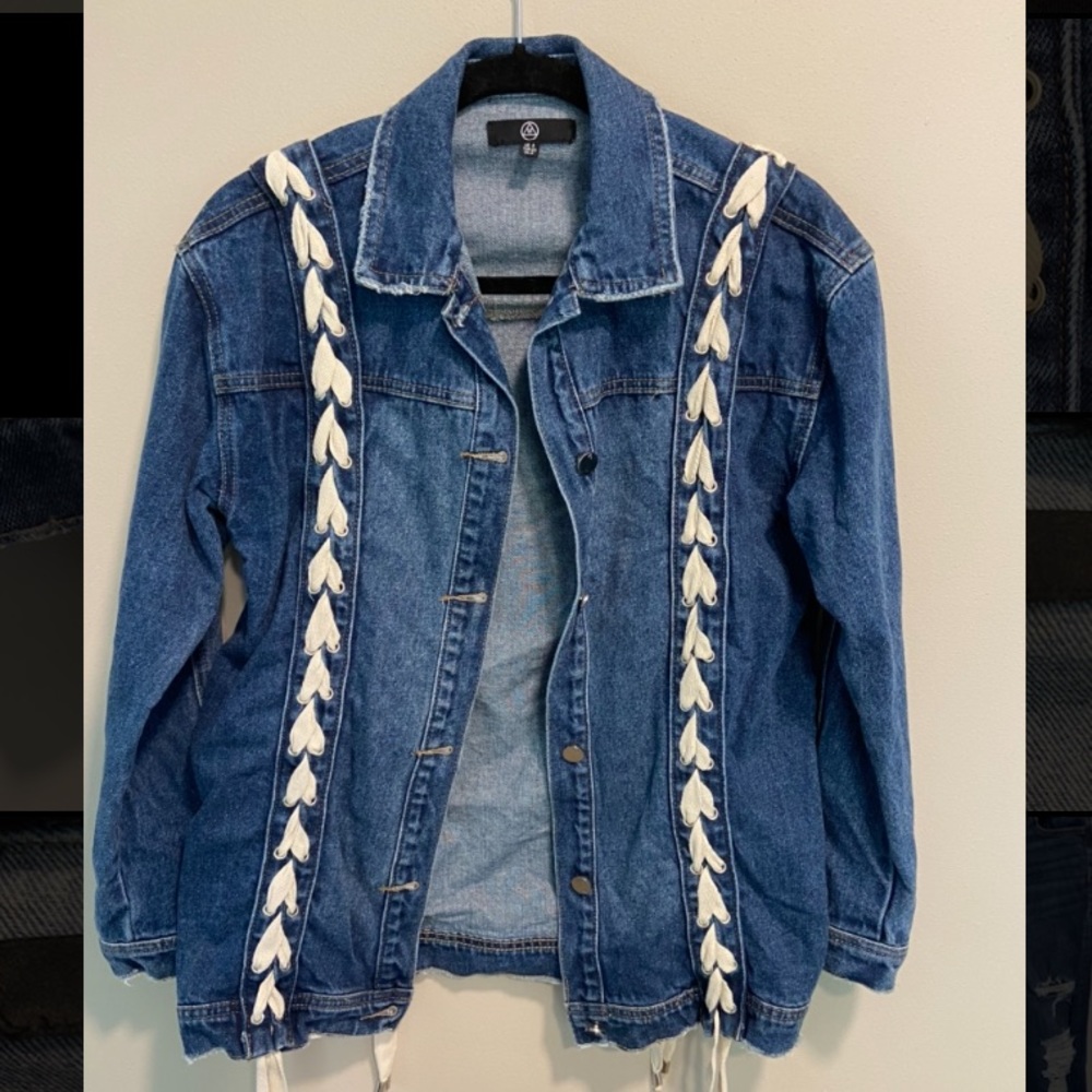 Missguided Women’s Jean Jacket with Braided Detail